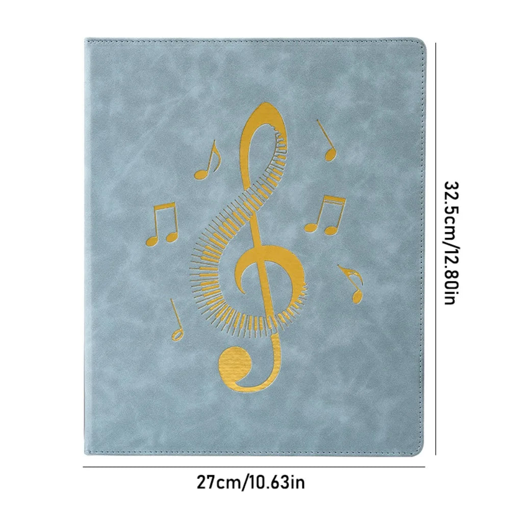 Flexible Loose Leaf Music Score Folder Detachable Writable Piano Music Sheet File Folder 20 Pages Fits Letter Size Peaceful Pleasures Health and Wellness