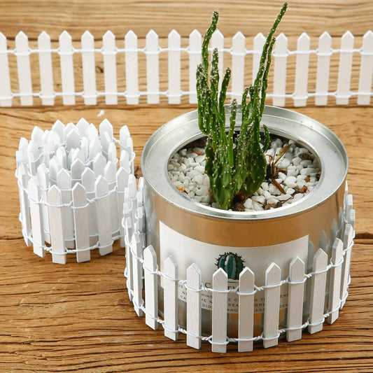 1pcs Mini Wooden Fence for Fairy Gardens and Flower Pot Embellishments - Durable Home & Garden Decor, Perfect for Christmas Peaceful Pleasures Health and Wellness