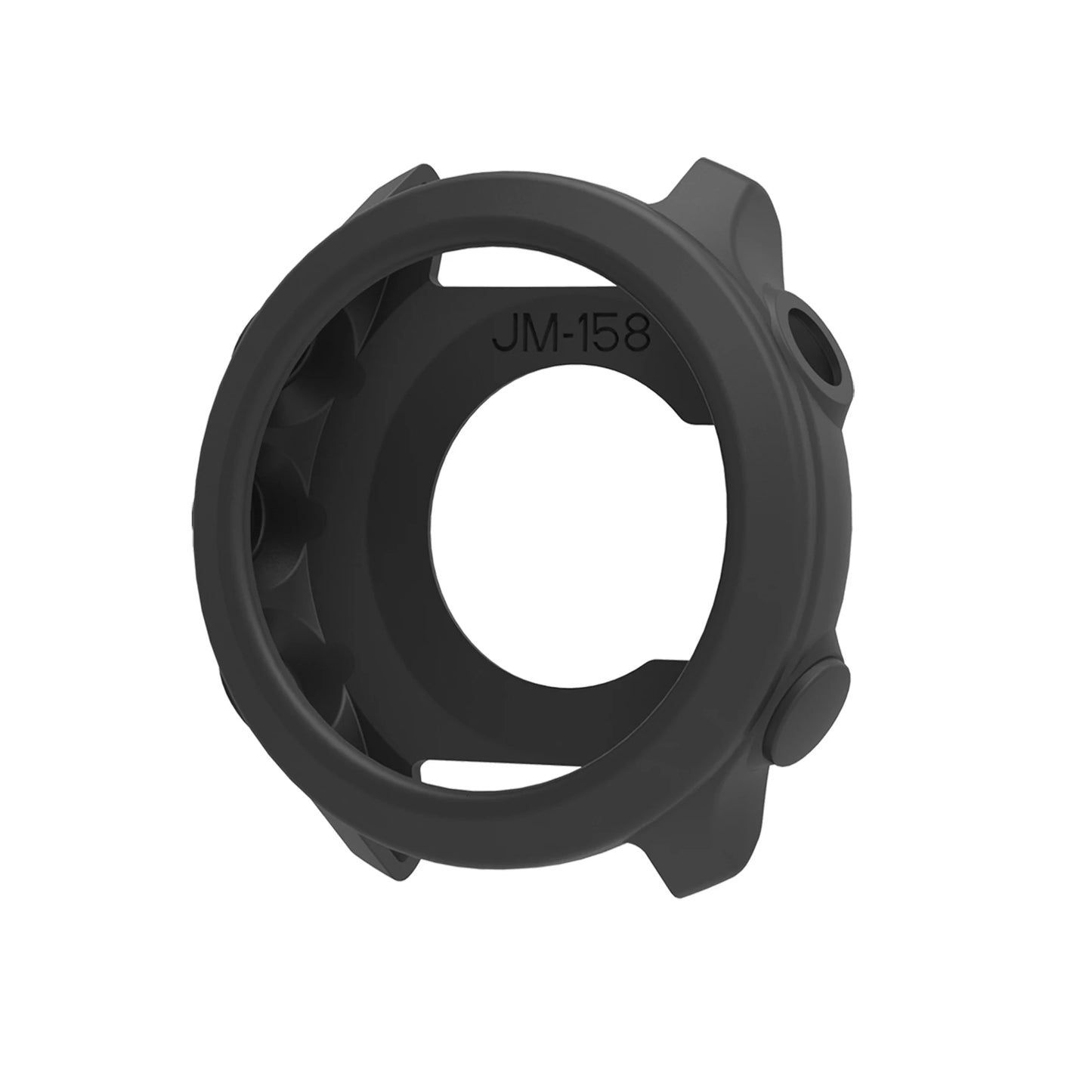 Silicone Strap For Garmin Forerunner 158 55 Replacement Watch Band + Protective Case Shell Peaceful Pleasures Health and Wellness Dark Grey Case Forerunner 158 55