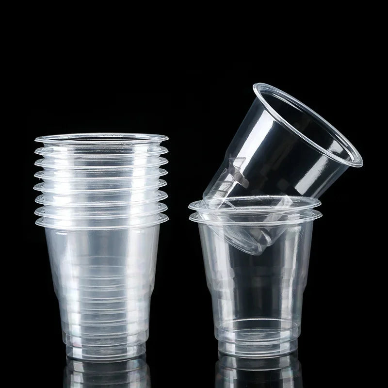 Clear Disposable Plastic Cups 25/50 Pack – Party & Picnic