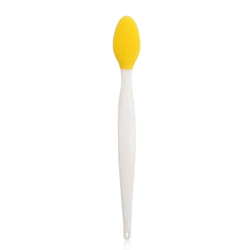 1PC Beauty Skin Care Wash Face Silicone Brush Exfoliating Nose Clean Blackhead Removal Brushes Tools With Replacement Head Peaceful Pleasures Health and Wellness YELLOW China Mainland