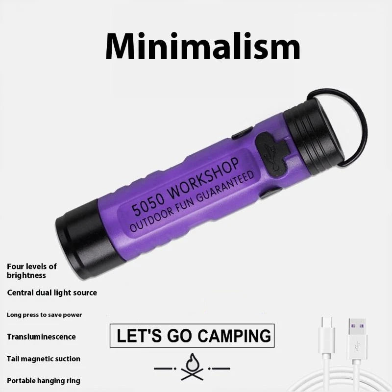Pocket LED Flashlight with Key Clip – Emergency Outdoor Light