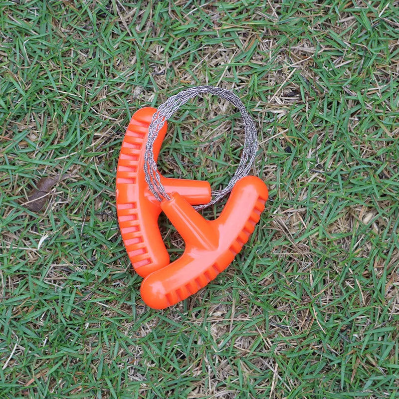 PP Handle Camping Portable Emergency Steel Wire Rope Chain Saw Outdoor Travel Hand Tools Wire Saw Equipment Survival Supplies ﻿ Peaceful Pleasures Health and Wellness