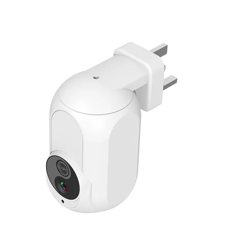 Tuya Wall Plug In Camera Wifi 360° 1080P Surveillance Home Security Protection Night Vision LED Lamp Light IP Cameras Peaceful Pleasures Health and Wellness Camera UK Plug