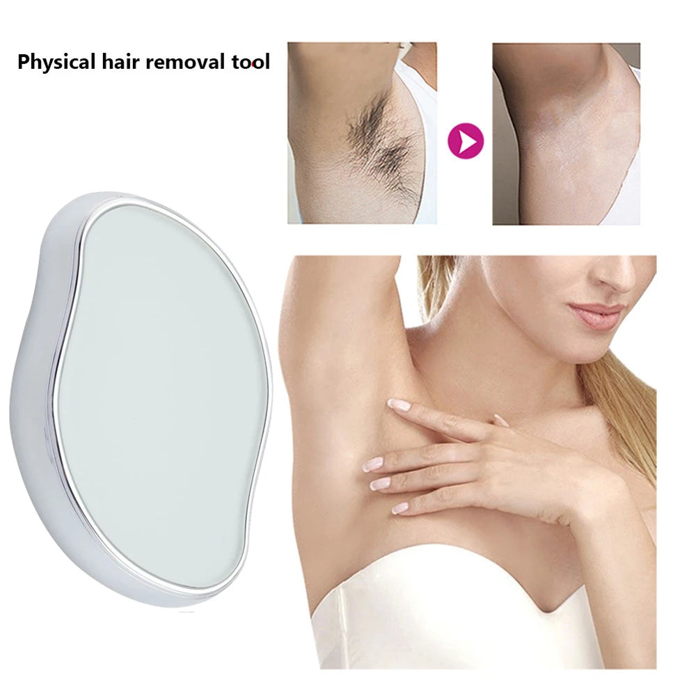 Crystal Glass Hair Removal Eraser – Painless Reusable Epilator