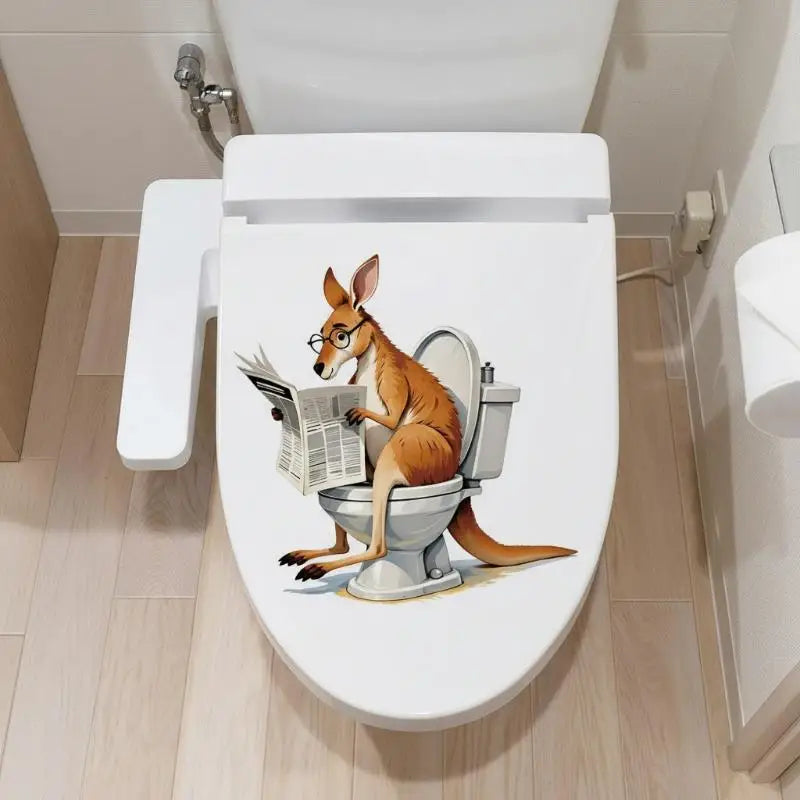 Ocean Toilet Sticker – Waterproof Seashell & Starfish Bathroom Decal