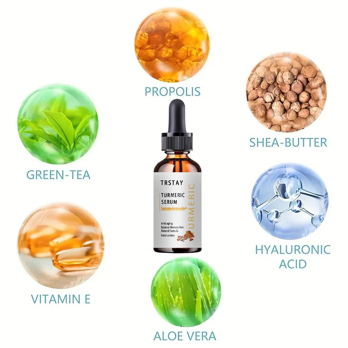 Turmeric Melasma Whitening Correcting Serum Facial Care Essence Oil Dark Spot Removal Brighten Skin Fade Pigment Freckle Melanin Peaceful Pleasures Health and Wellness