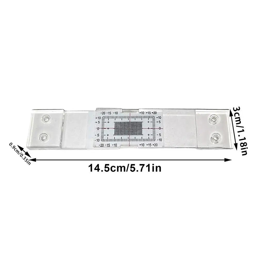 Acrylic Crack Monitor Gauge Ruler | 0–80mm Wall Crack Tracker