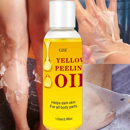 GZE Yellow Peeling Oil – Body & Face Exfoliator 110ml Exfoliating Peeling Oil Oasis Select