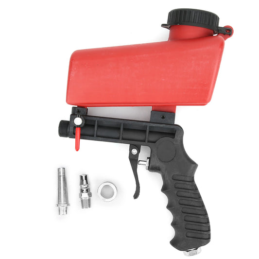 Pneumatic Sandblasting Gun Sand Pneumatic Sandblasting Gun Small Handheld Sand Machine Blasting Tool 90PSI Peaceful Pleasures Health and Wellness Default Title