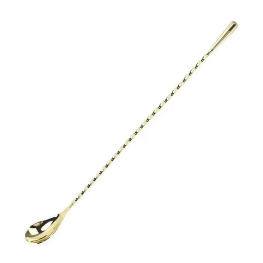 Spiral Cocktail Bar Spoon Stainless Steel 20/30/40cm Long Handle Cocktail Bar Spoon Oasis Select gold-40cm