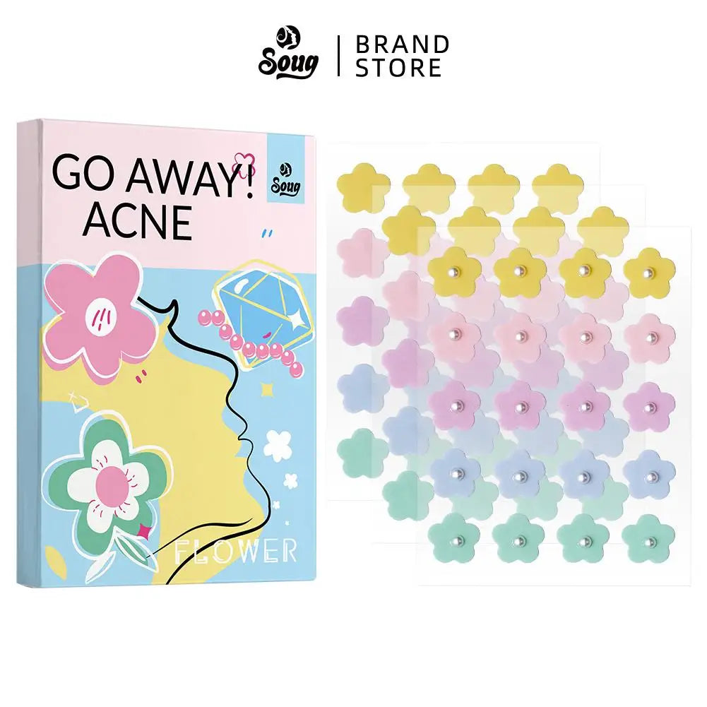 20/60pcs Hydrocolloid Acne Patches Flower Shape Pimple Patch For Face Spot Treatment Stickers For Overnight Makeup Peaceful Pleasures Health and Wellness E