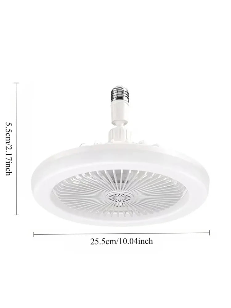 E27 LED Ceiling Fan with Remote | Dimmable, Silent Motor