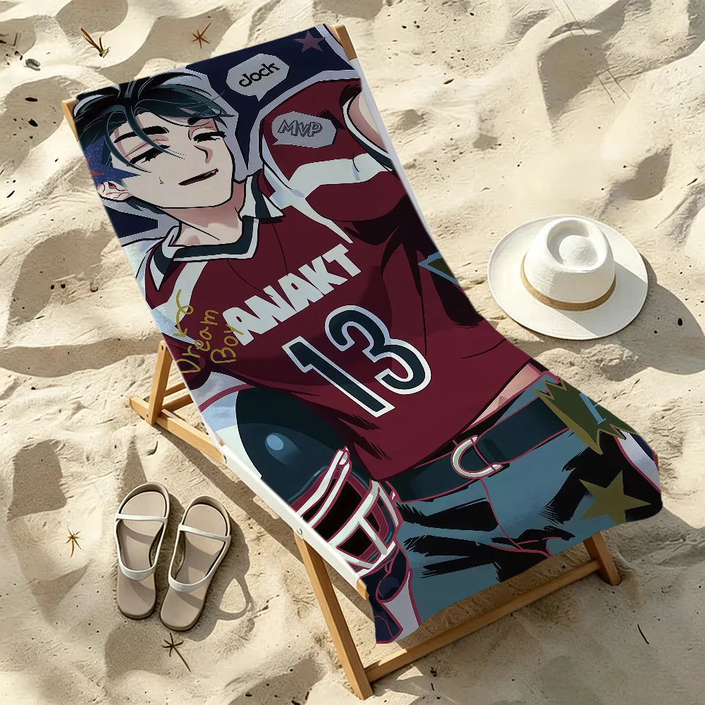 Anime Alien Quick-Dry Beach Towel | Soft Pool & Travel Towel Quick-Dry Beach Towel Peaceful Pleasures Health and Wellness