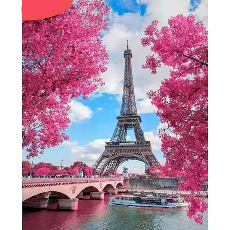 Paris Street Paint by Numbers Kit – 60×75cm DIY Canvas Art