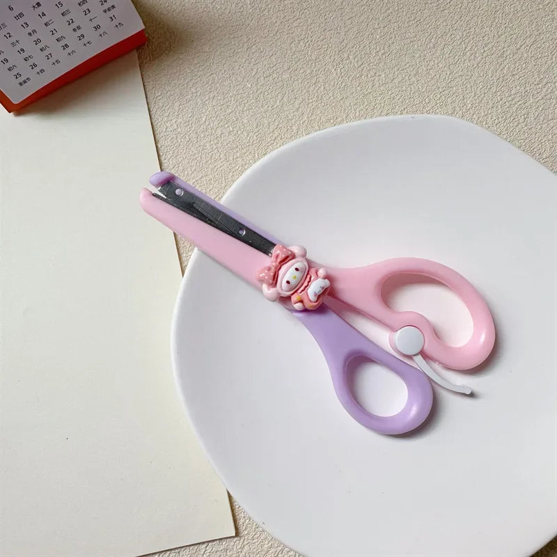 Cartoon Mini Safety Scissors for Kids, Students & DIY Crafts Mini Craft Scissors Peaceful Pleasures Health and Wellness