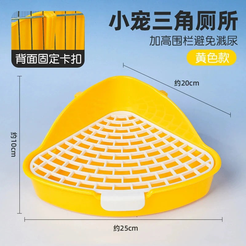 Corner Litter Tray for Hamsters, Guinea Pigs & Small Pets