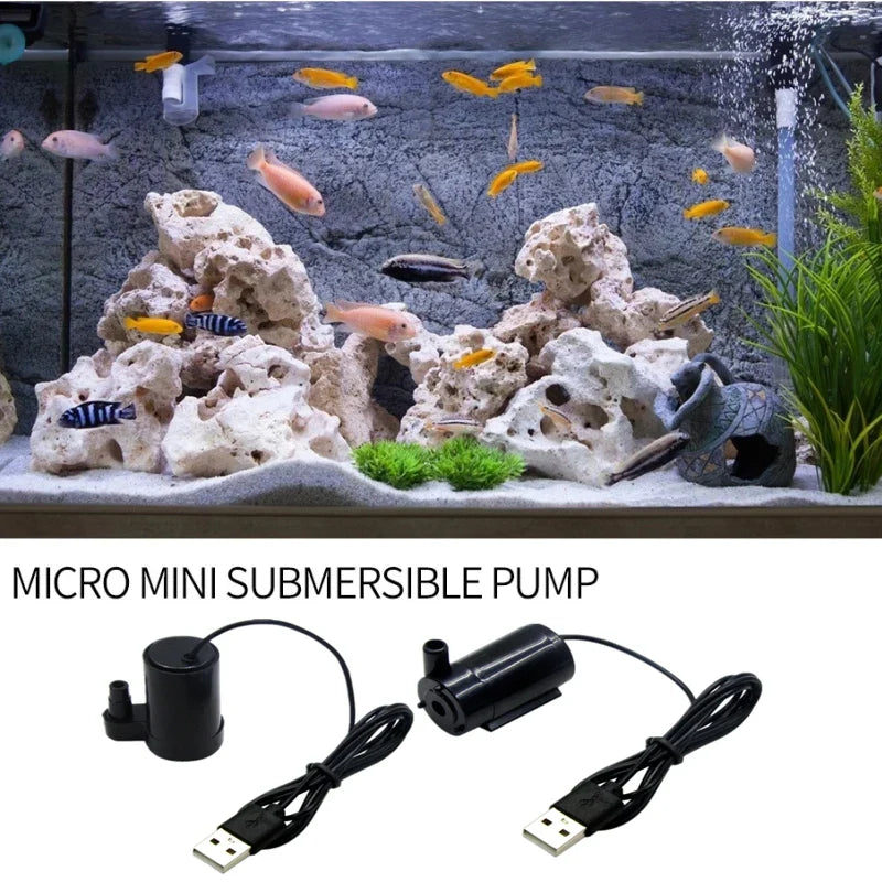 AISITIN Mini USB Submersible Pump – Ultra-Quiet 3V 5V 6V DC