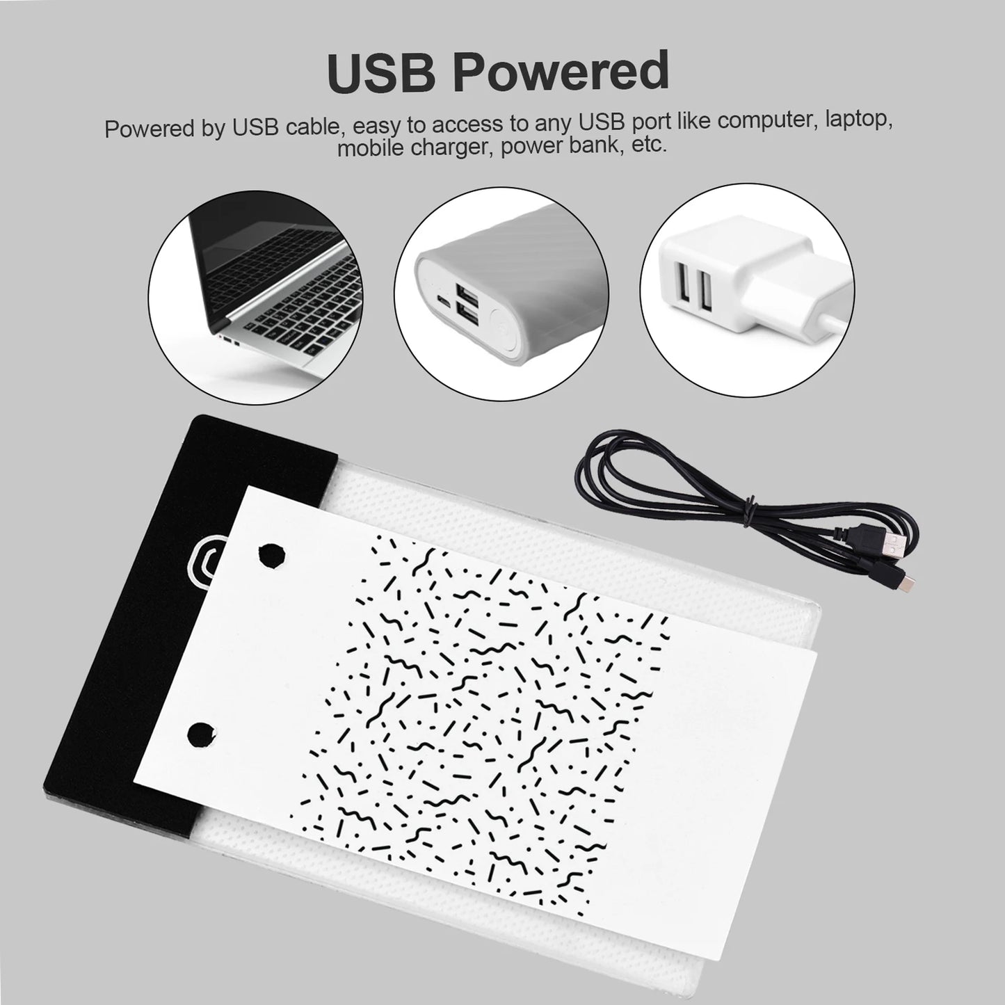 Flip Book Kit with LED Light Pad – 300 Sheets for Animation