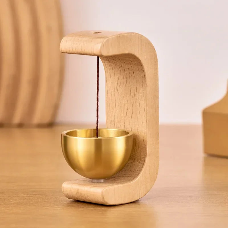 C-Shape Magnetic Wind Chime | Brass Finish | Housewarming Gift