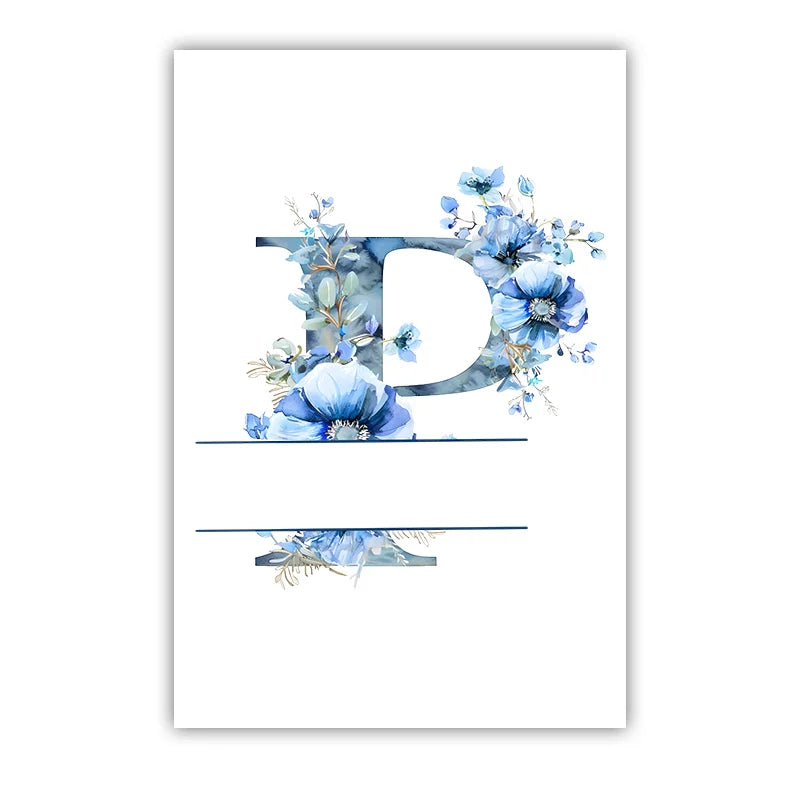 Custom Name Nursery Wall Art, Animal Flower Canvas Painting, Nordic Poster Print for Baby, Toddler Kids Room Decor Peaceful Pleasures Health and Wellness