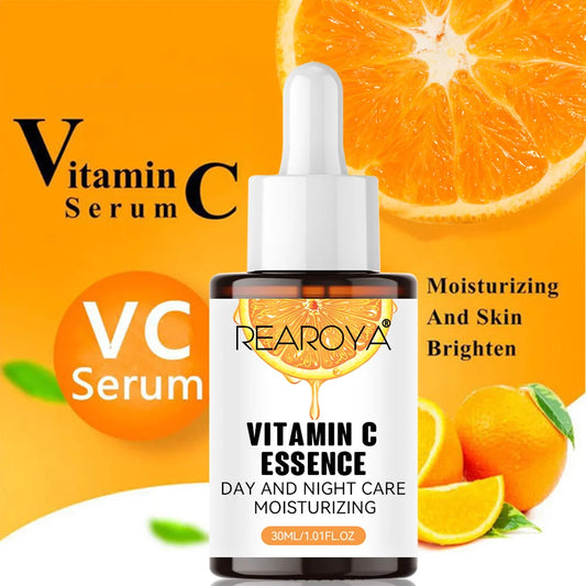 Vitamin C Face Essence Lifting Firming Fade Fine Lines Whitening Brighten Moisturizing Nourish Day and Night Cream Skin Care Peaceful Pleasures Health and Wellness
