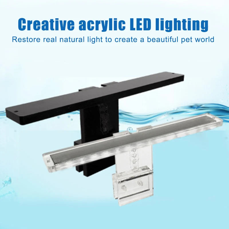 LED Fish Tank Aquarium Light 2W 5V Lamp Strip Super-bright Fish Tank Lamps for Small to Medium Size Aquariums Peaceful Pleasures Health and Wellness