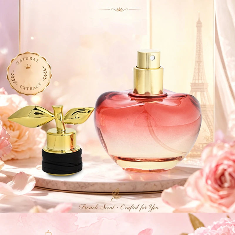 Apple Shaped Perfume Long Lasting Fresh Fruit Floral Scent Eau De Toilette 50ml Gourmand Sweet Fragrance Women Dating Perfume Peaceful Pleasures Health and Wellness