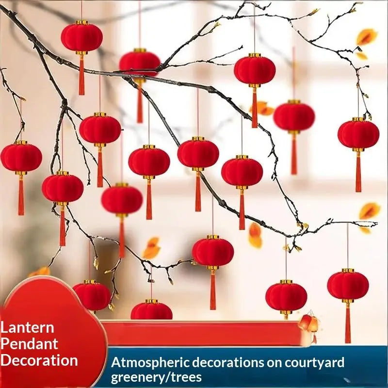 30pcs Mini Red Lanterns | Chinese New Year & Wedding Decor Festive Lantern Decor Peaceful Pleasures Health and Wellness