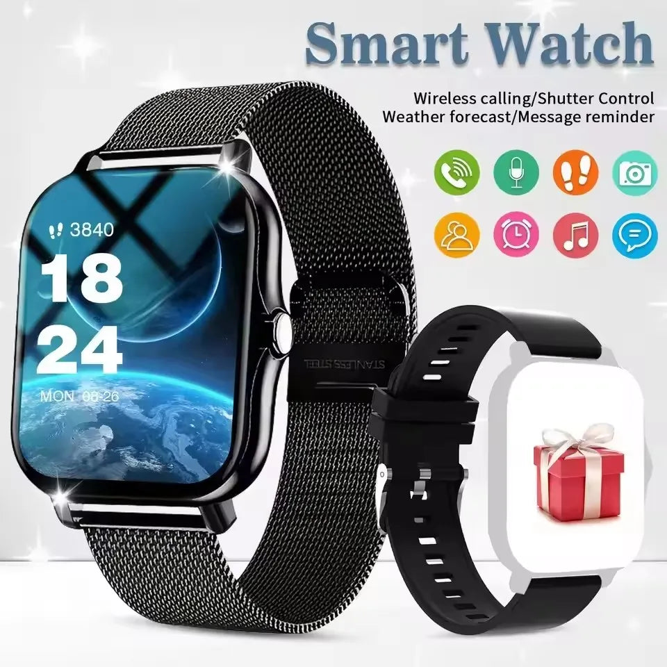 2026 Smart Watch Android IOS Phone 1.83 Inch Color Screen Bluetooth Answer Call Fitness Watches Tracker Smartwatch Women Men New Peaceful Pleasures Health and Wellness 5