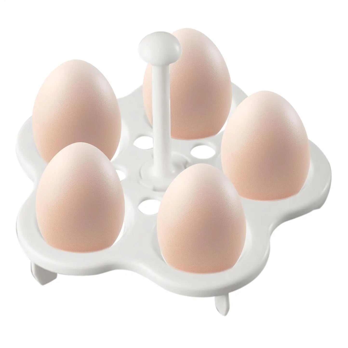 Egg Boiler Holder & Steamer Rack – 4 or 5 Egg Slots