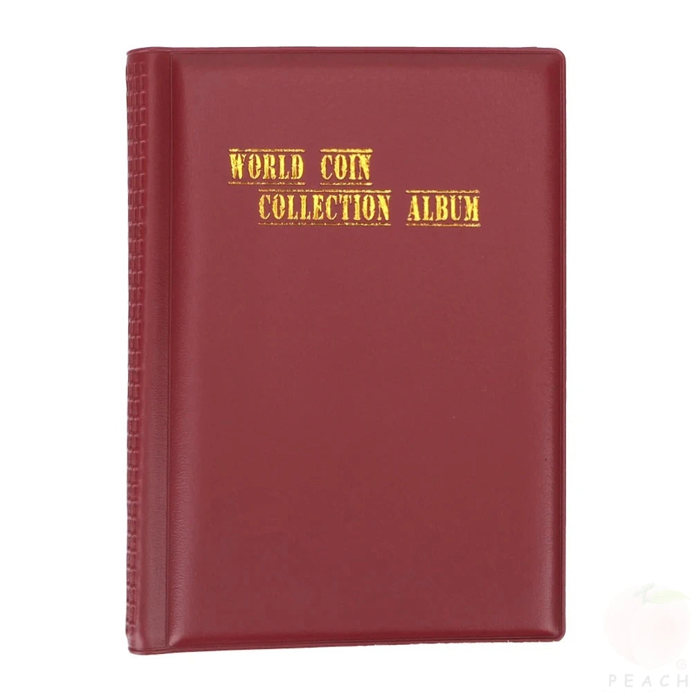 PVC Coin Collection Album Book – 120 Compartments | Collector Gift
