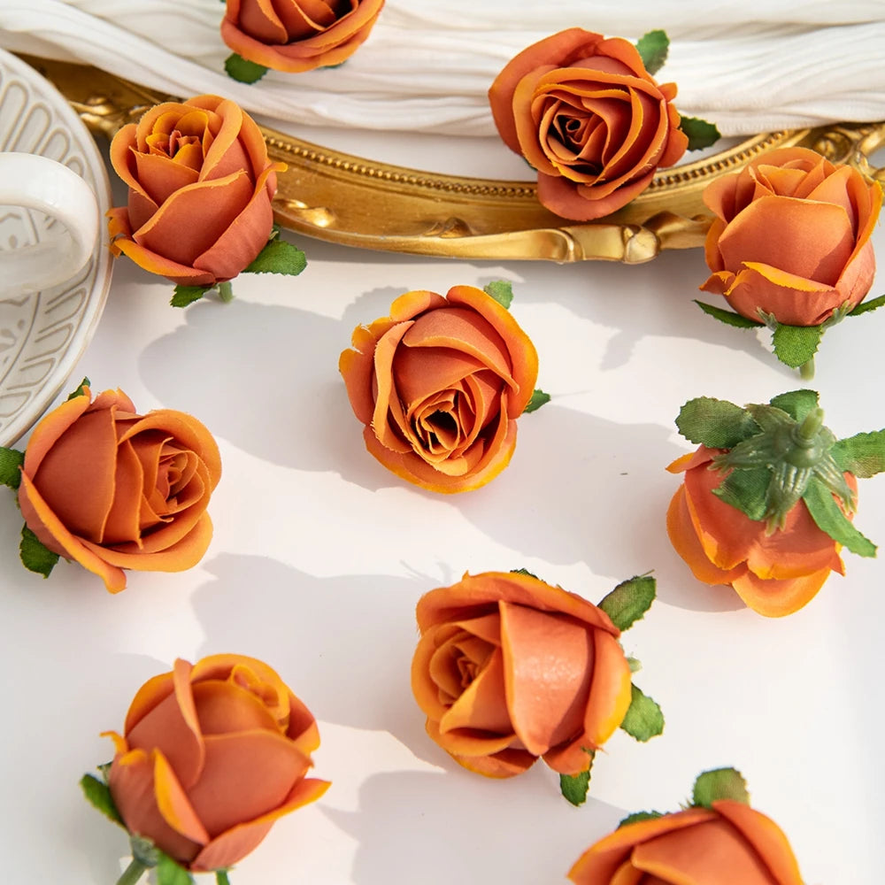 Artificial Silk Rose Flower Heads – Wedding & DIY Decor