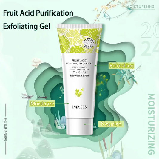 LGRAMER Fruit Acid Peeling Gel Face Scrub – Exfoliate & Glow Exfoliating Peeling Gel Oasis Select
