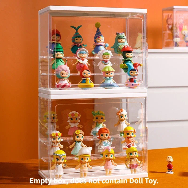 Large Collectible Figure Display Case – Dust-Proof Organizer Box