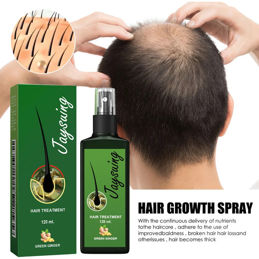 Ginger Hair Growth Serum Spray – Scalp Treatment & Hair Loss Peaceful Pleasures Health and Wellness