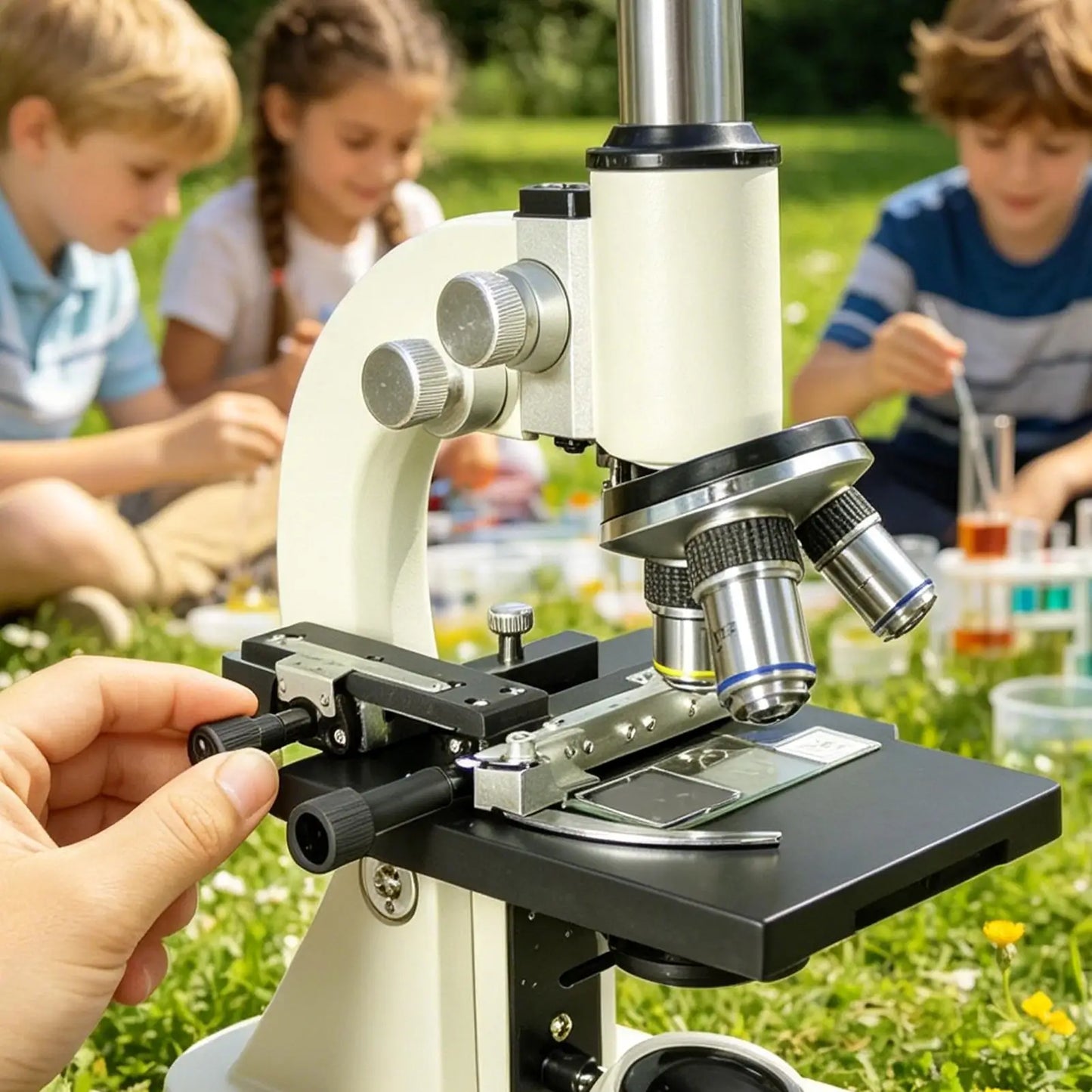 Microscope Moveable Stage with Precision Scale Microscope Attachable Stage for Students Teachers Scientists Inspectors Peaceful Pleasures Health and Wellness