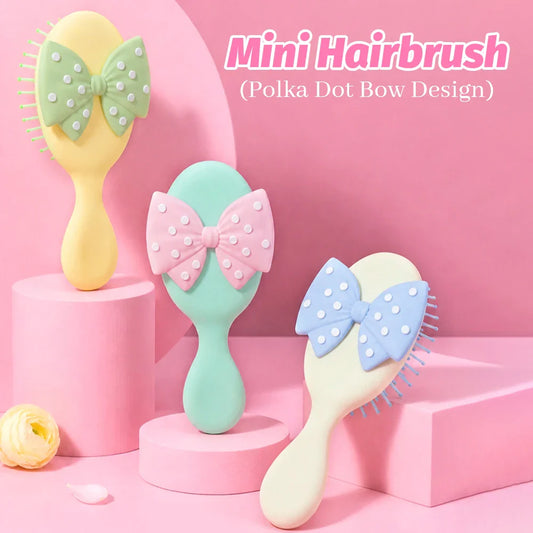 Mini Bow Air Cushion Hairbrush – Anti-Static Detangler Comb Air Cushion Hairbrush Oasis Select
