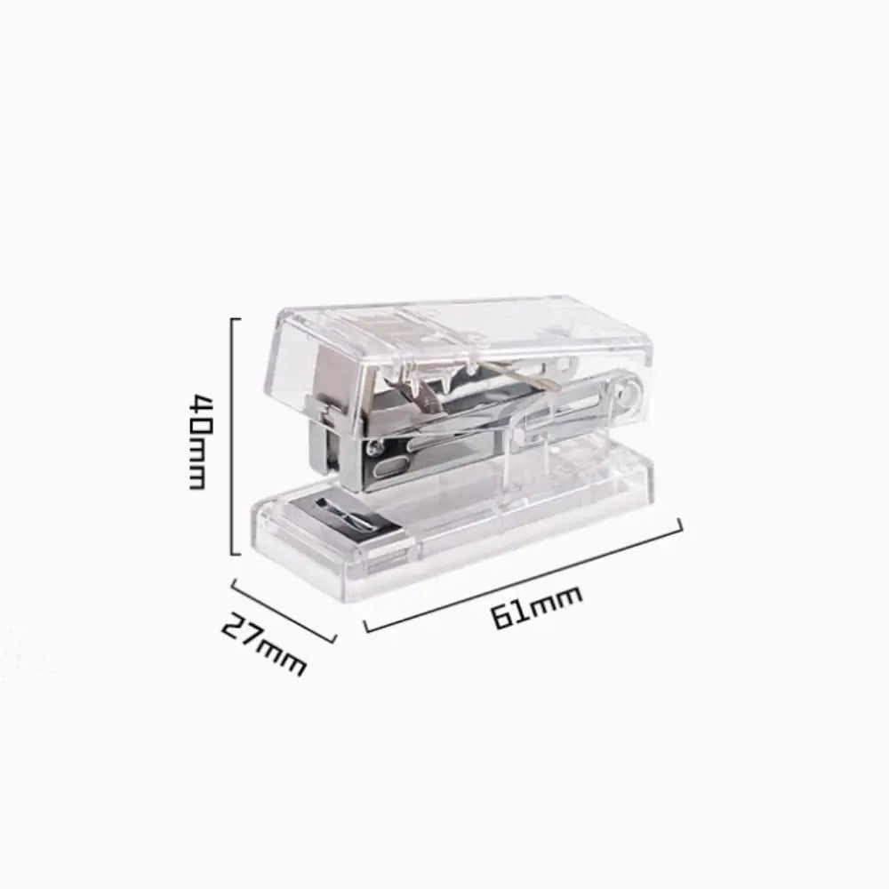 Mini Mini Stapler Transparent with 1000 Staples Office Binding Tools Easy-Use Multifunction Paper Binder Set Paper Fixing Peaceful Pleasures Health and Wellness