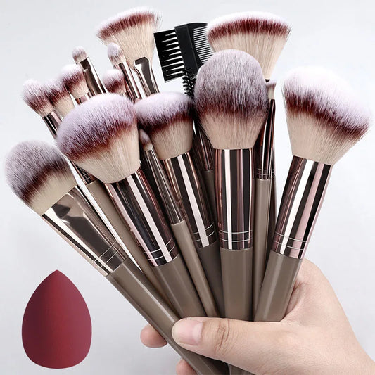 RUNTOIN Makeup Brush Set 3–20 Pcs | Soft Synthetic Brushes Makeup Brush Set Peaceful Pleasures Health and Wellness BN-20PCS-WR-Egg