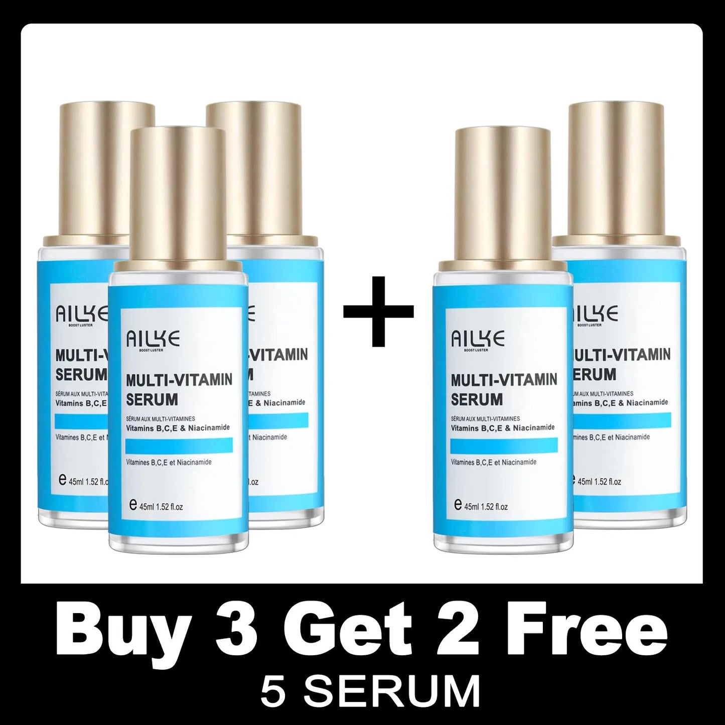 AILKE MultiVitamin Face Serum | Brightening & Anti-Aging 45ml