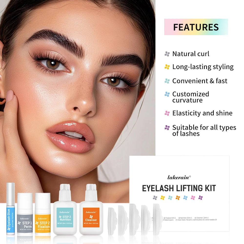 Semi-permanent Lash Lift Eyebrow Perming Kit Full Set Eyelash Lifting Cosmetics Long Lasting Makeup Tools Peaceful Pleasures Health and Wellness