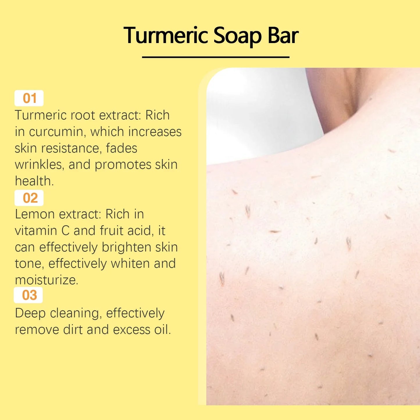 OceAura Lemon Turmeric Brightening Body Soap | Cleanse & Glow