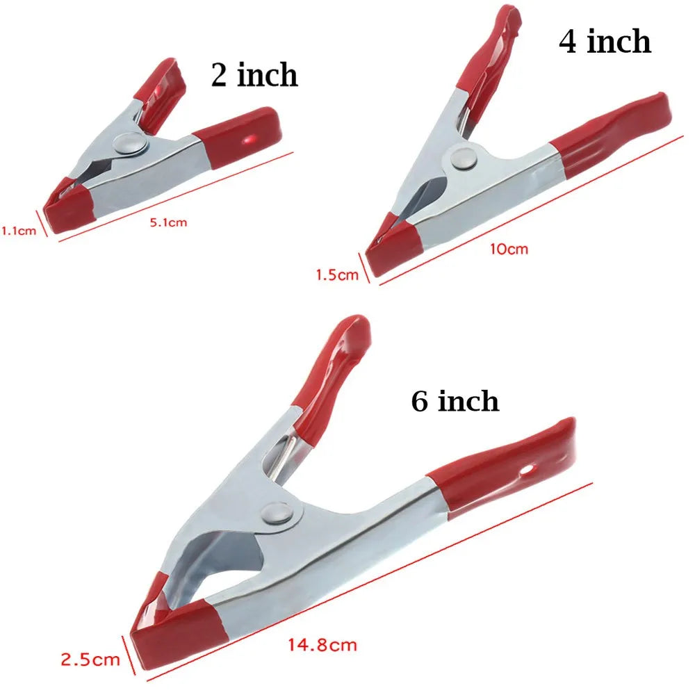 2 4 Metal A-shaped Clip Rubber Pads Heavy Duty Spring Clamps
