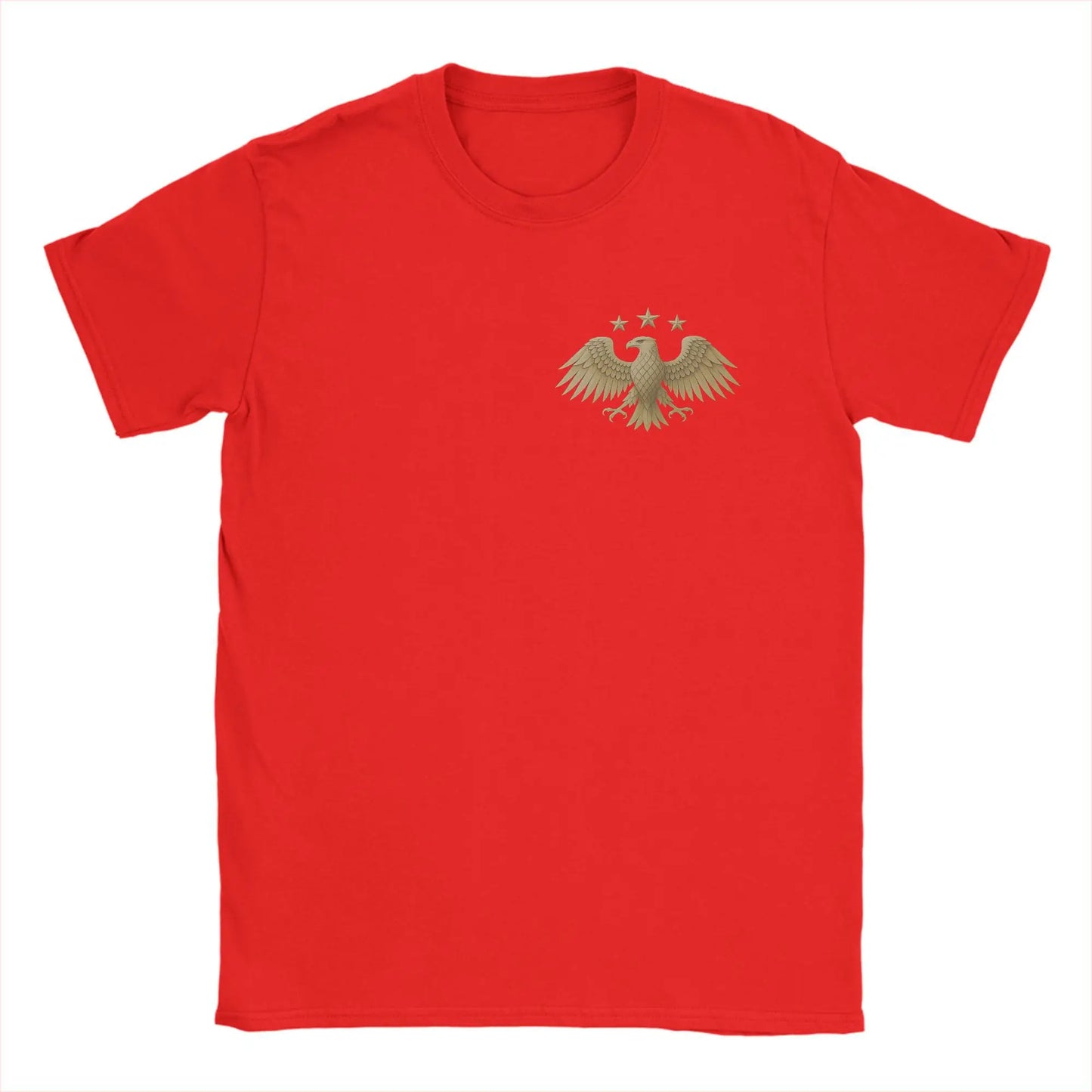 Proud Syrian T Shirt Summer Eagle Syria Novelty T-Shirts Man 100% Cotton Round Neck Oversized Clothes Short Sleeves Funny Tops Peaceful Pleasures Health and Wellness Red S