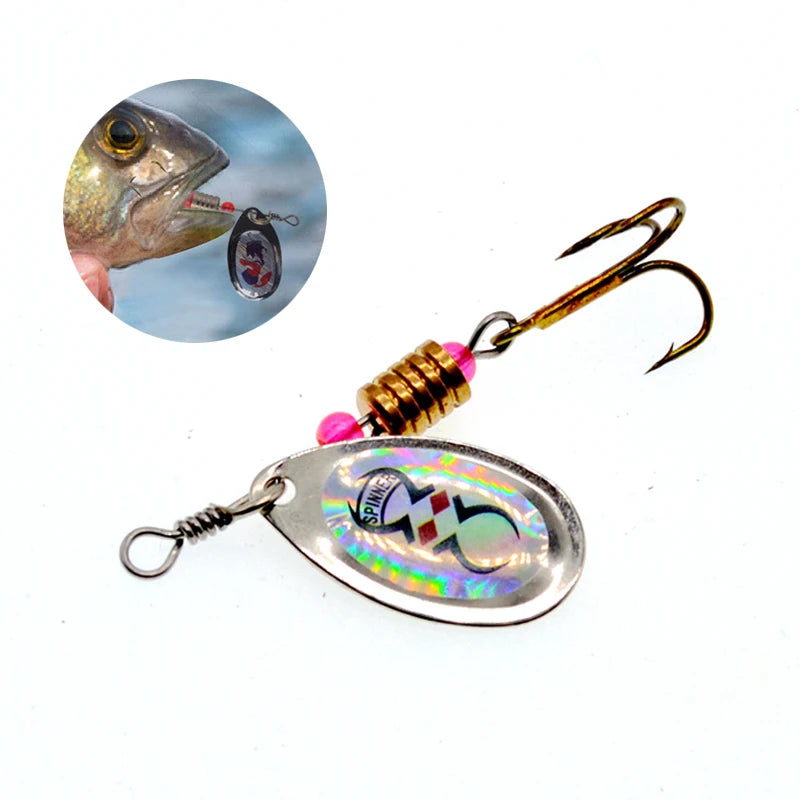 10pcs/1Set Metal Spoon Spinner Fishing Lure Spoonbait Crankbaits Wobblers Bait For Bass Pike Crochet Freshwater Fishing Peaceful Pleasures Health and Wellness