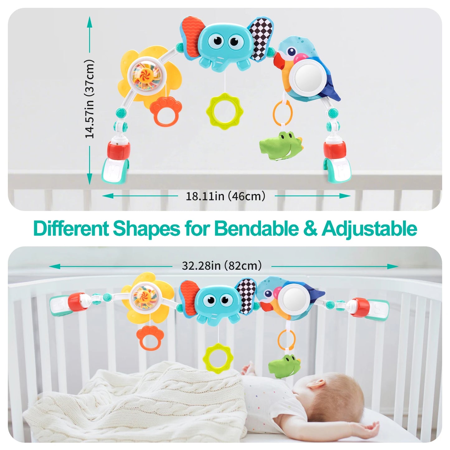 Baby Stroller Arch Toys Bouncer Toy Pram Activity Fine Motor Skills