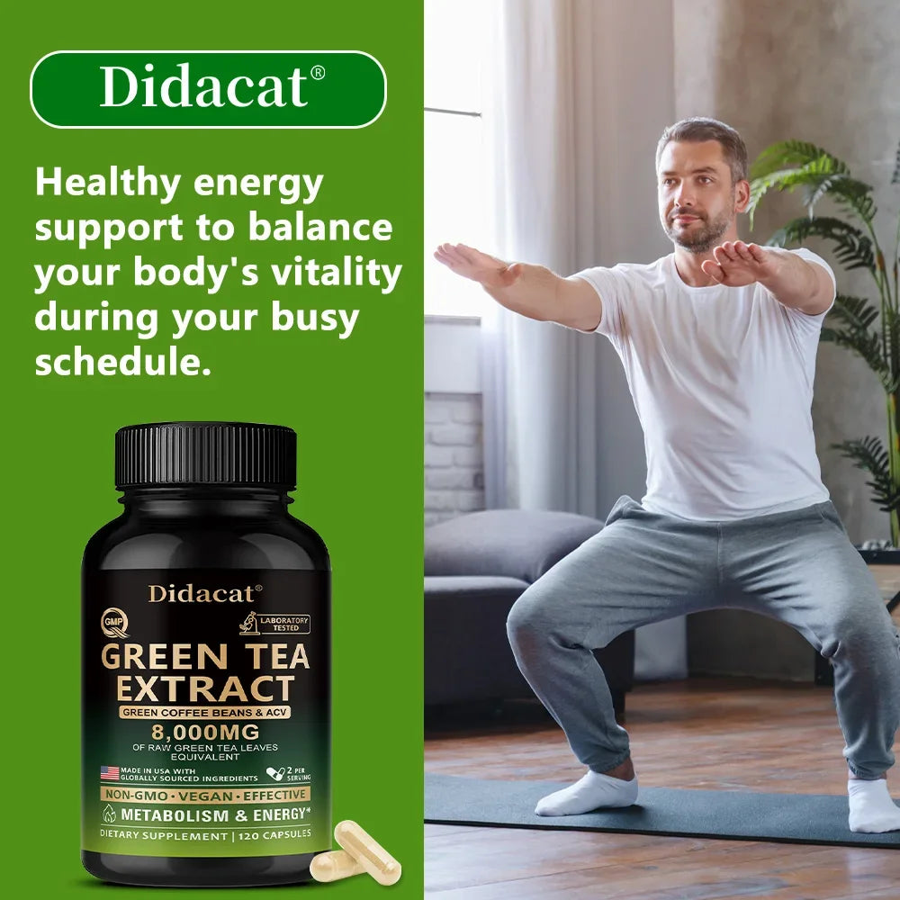 VITALXTRA Green Tea Extract Capsules | Energy & Metabolism