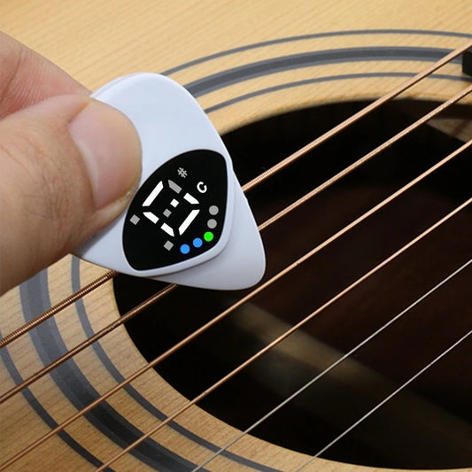 Guitar LED Screen Display Tuner Ukulele Two-in-one Pick Tuner Twelve-tone Equal Temperament Multi-functional Tuner Accessories Peaceful Pleasures Health and Wellness