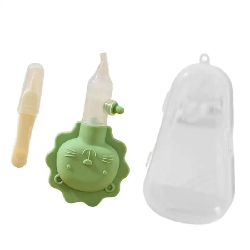 Silicone Baby Nasal Aspirator with Storage Box & Tweezers